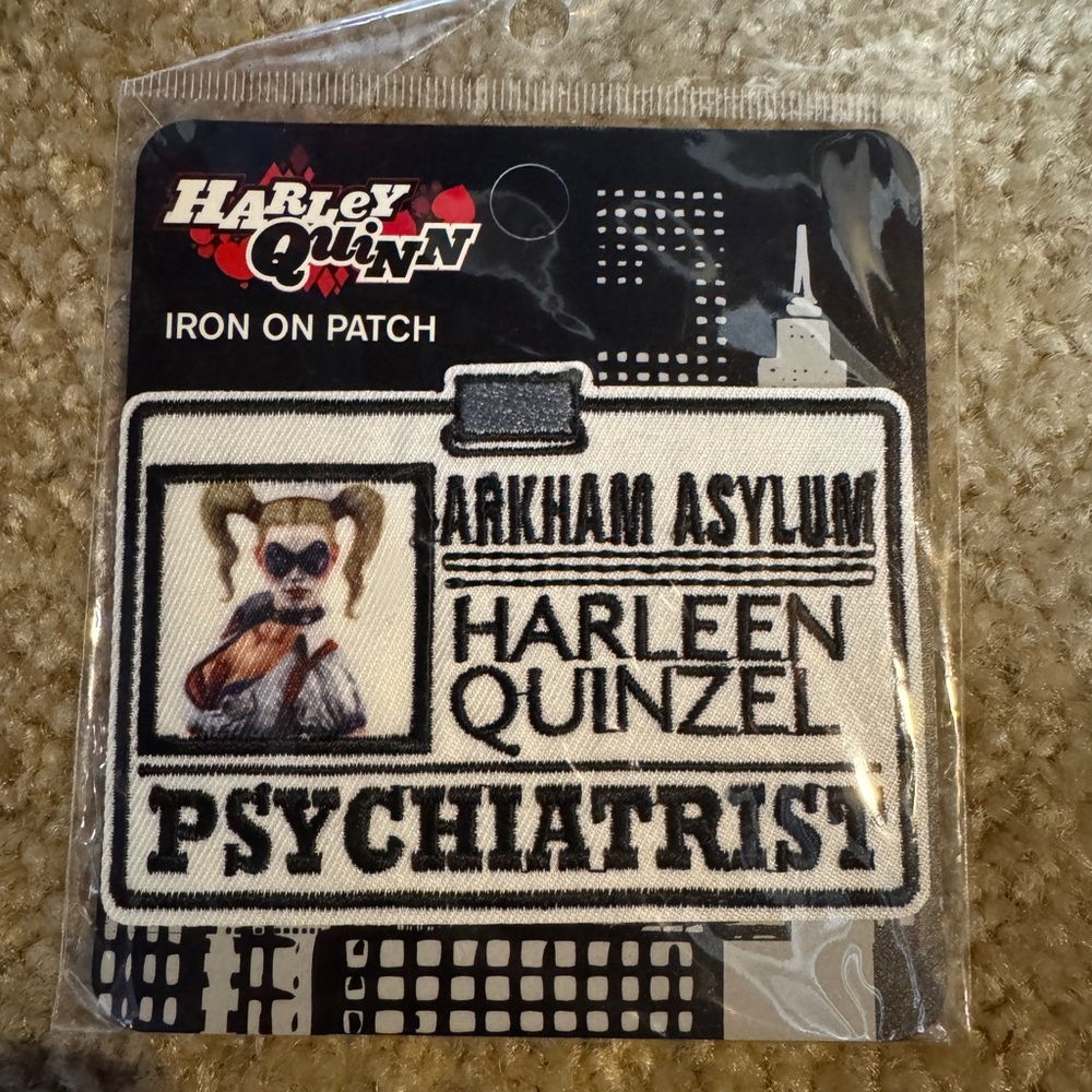 NWT Harley Quinn Iron-On Patch